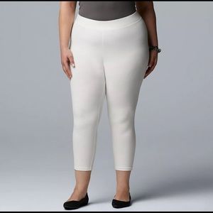 Simply Vera Vera Wang Plus Size Cotton Capri